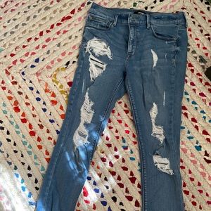Express jeans Ankle Mid Rise size 10
